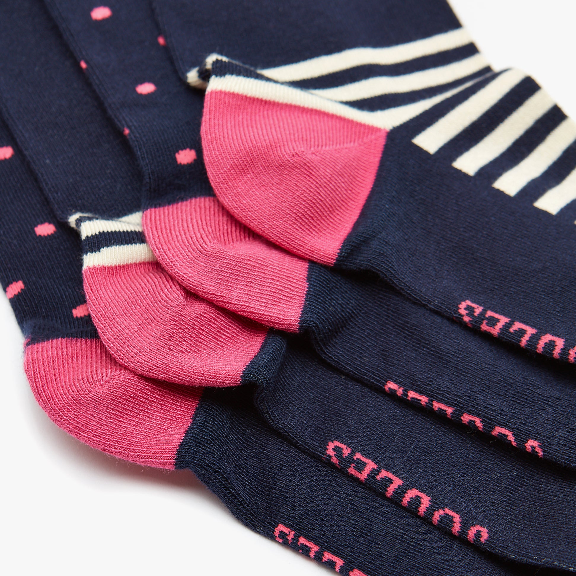 Joules EVERYDAY 2-Pack  Womens Socks Navy Dog