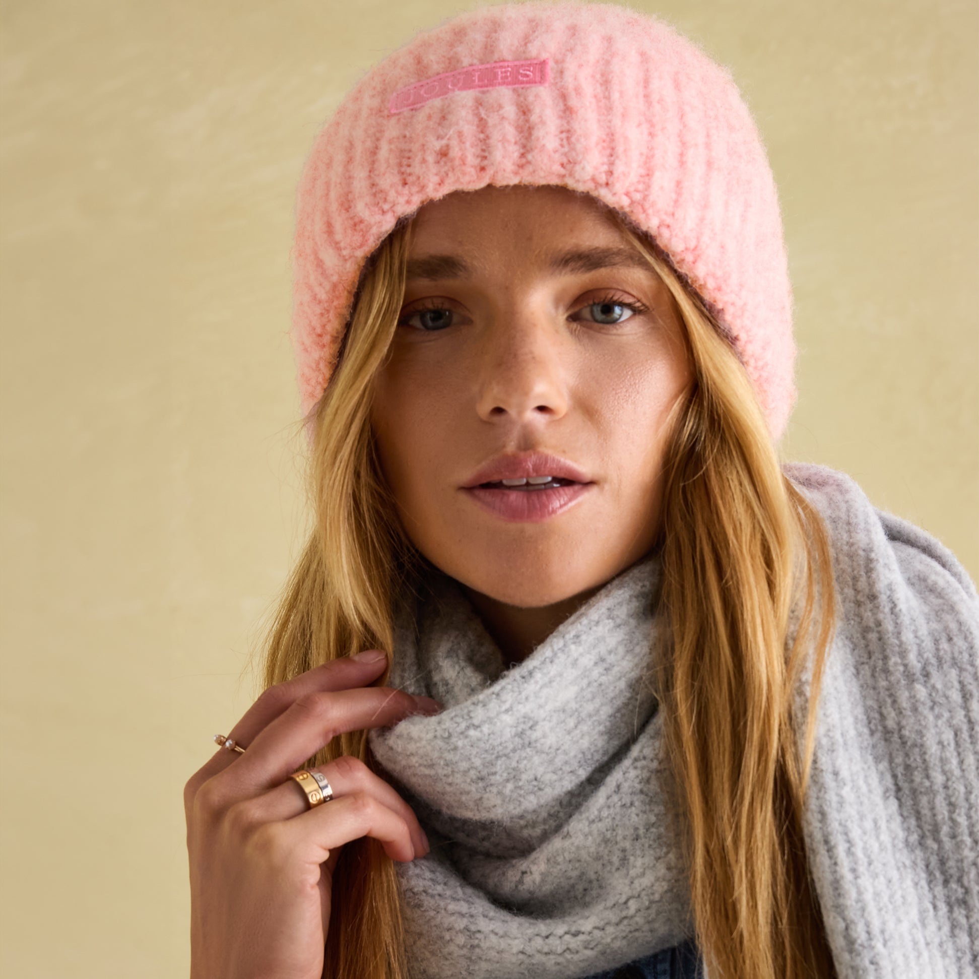 Joules CAVERSHAM Womens Beanie Pink