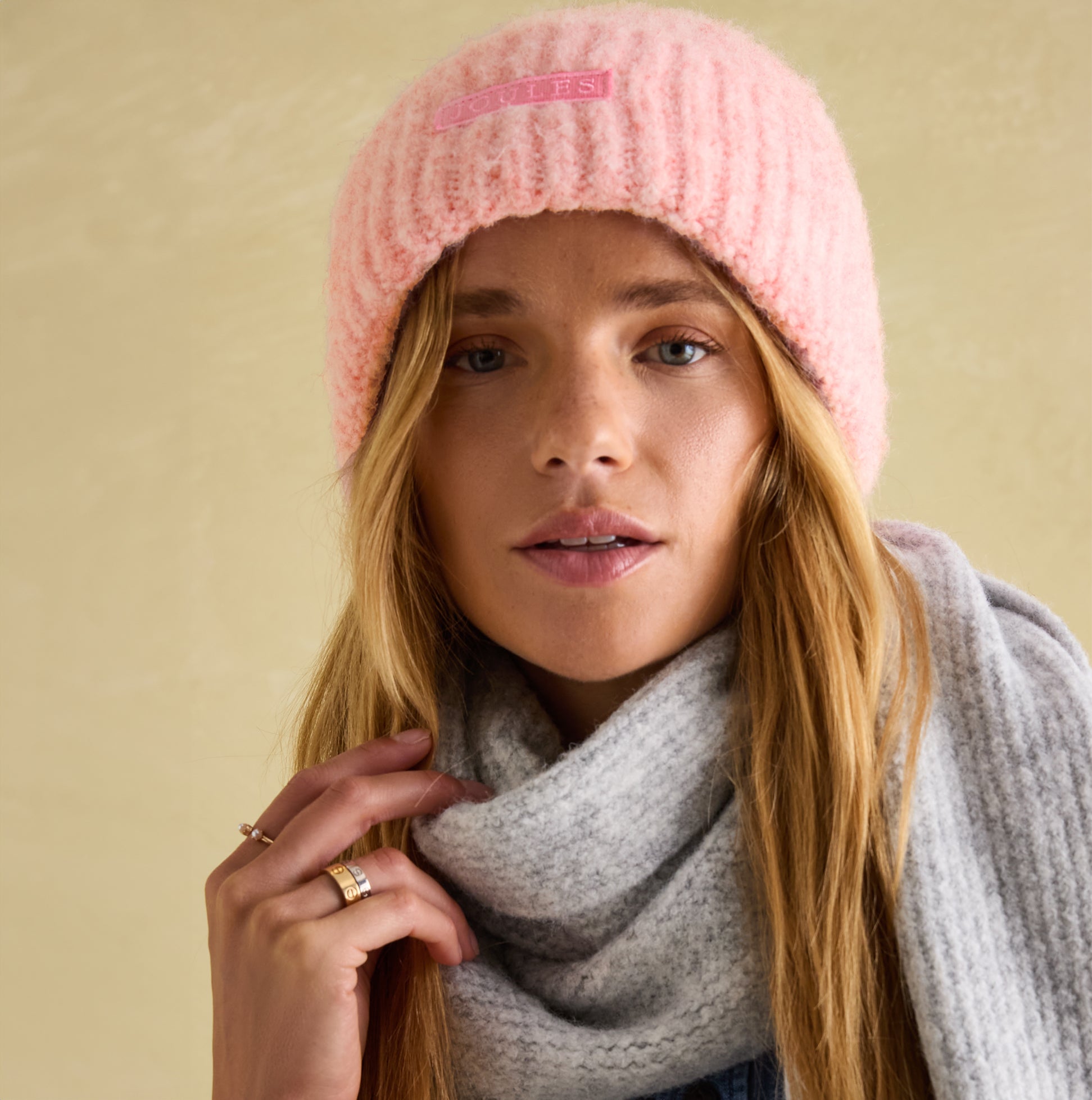Joules CAVERSHAM Womens Beanie Pink