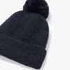 Joules EFFIE Womens Knitted Bobble Hat Navy