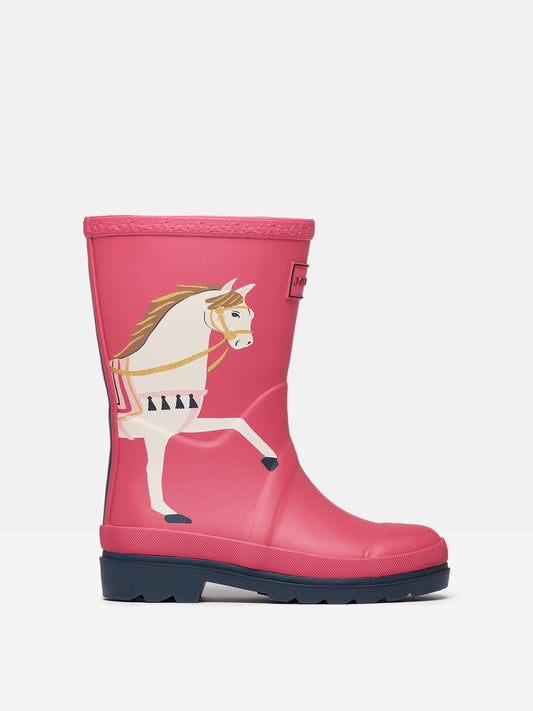 Joules SPLASHWELL Girls Wellies Horse