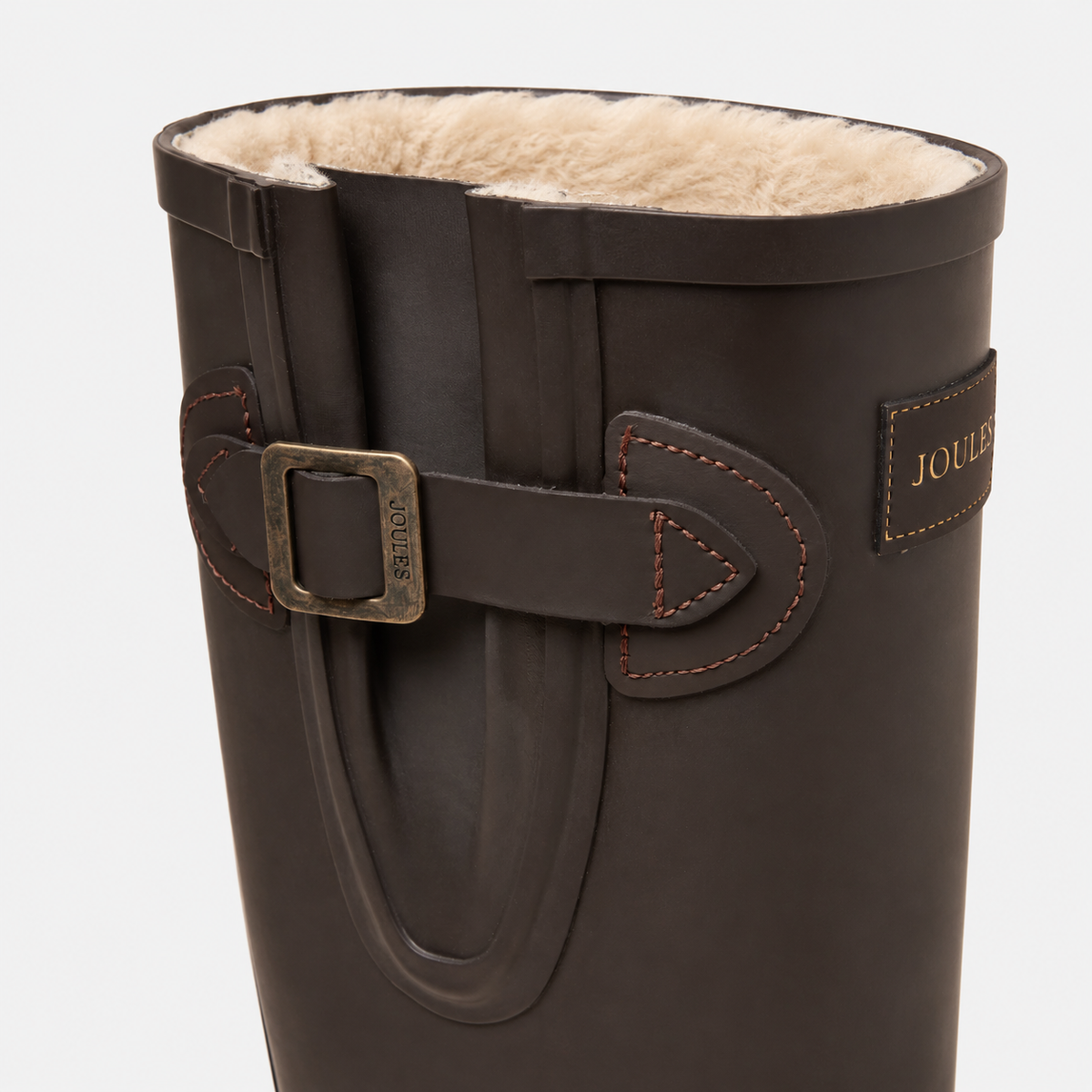 Joules HOUGHTON FUR LINED Womens Wellingtons Brown
