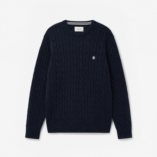Joules CABLE CREW Mens Sweater Navy