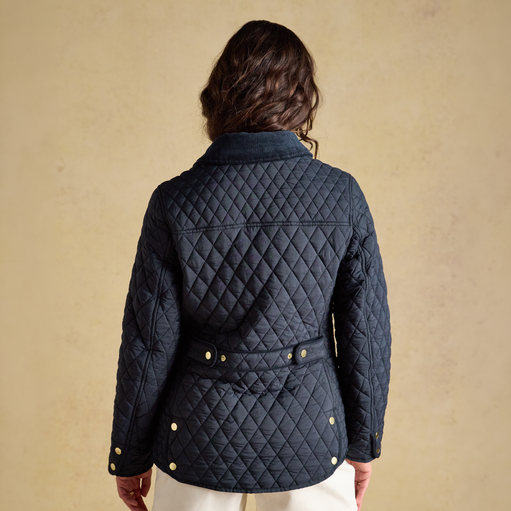 Joules HIGHCLERE Womens Quilted Jackets Navy