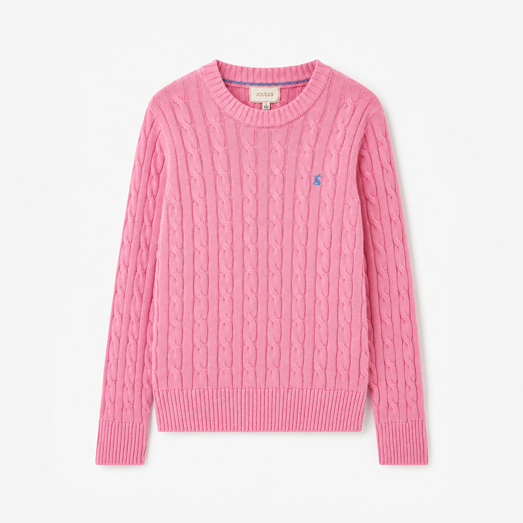 Joules CLASSIC CABLE Womens Sweaters Pink