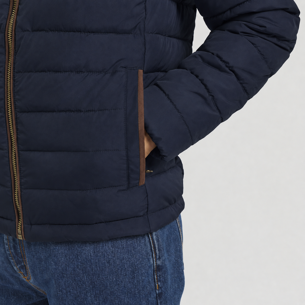 Joules HERITAGE PADDED Mens Puffer Jackets Navy