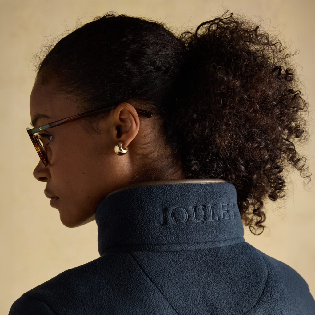 Joules BORG HERITAGE FULL ZIP Womens Track Jackets Navy