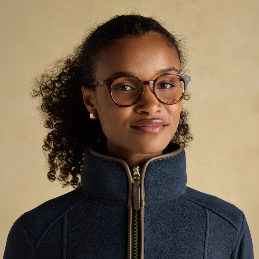 Joules BORG HERITAGE FULL ZIP Womens Track Jackets Navy