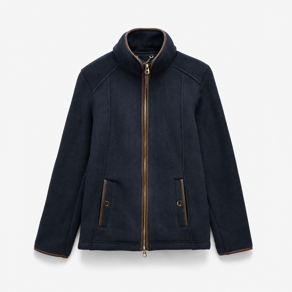 Joules BORG HERITAGE FULL ZIP Womens Track Jackets Navy
