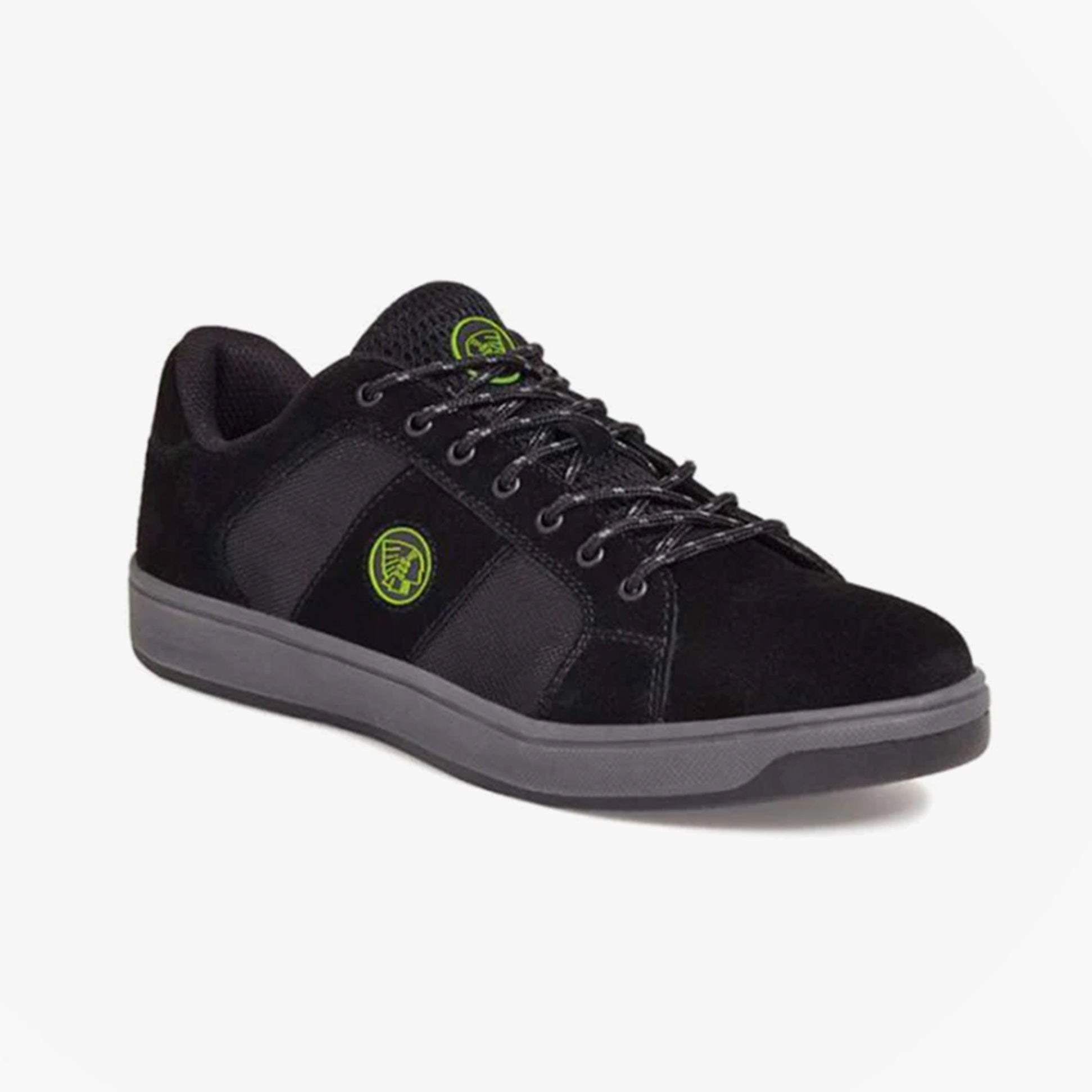 Apache Kick Mens Steel Toe Safety Trainers Black