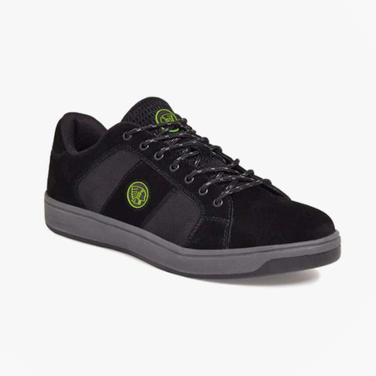 Apache Kick Mens Steel Toe Safety Trainers Black