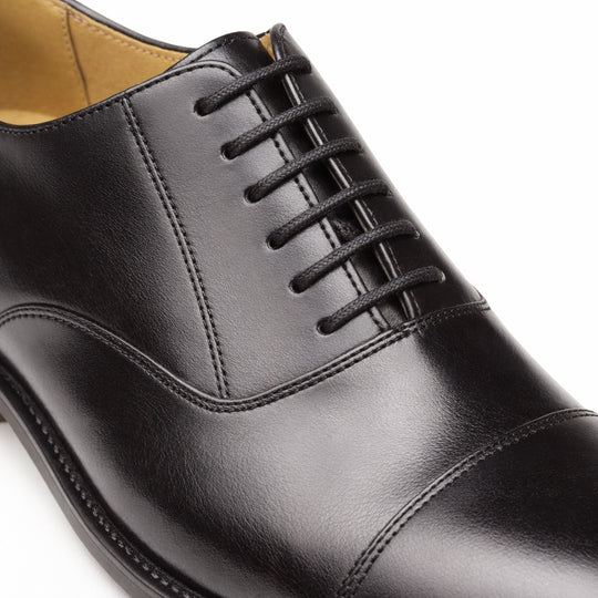 Kensington WILSON Mens Leather Lace Up Oxford Shoes Black
