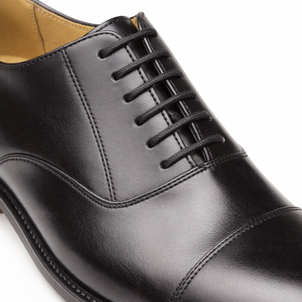 Kensington WILSON Mens Leather Lace Up Oxford Shoes Black
