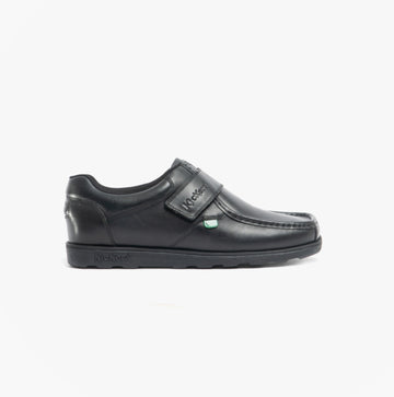 Kickers FRAGMA STRAP Boys School Shoes Black