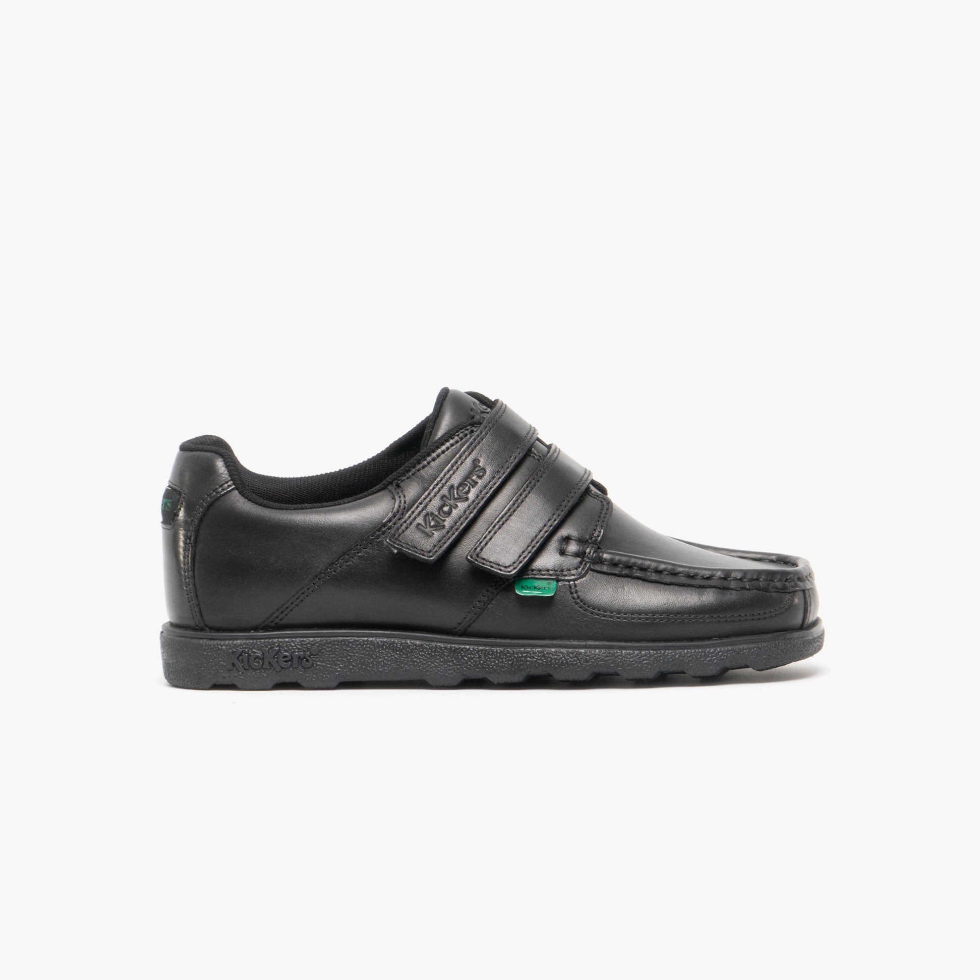 Kickers 114238 FRAGMA STRAP Boys School Shoes Black