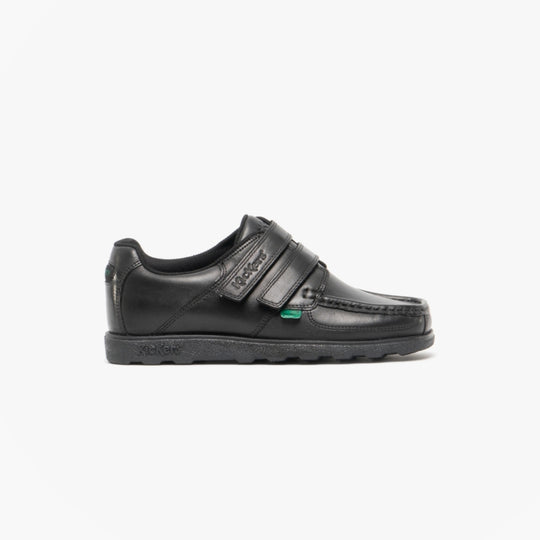 Kickers 114244 FRAGMA STRAP Boys School Shoes Black
