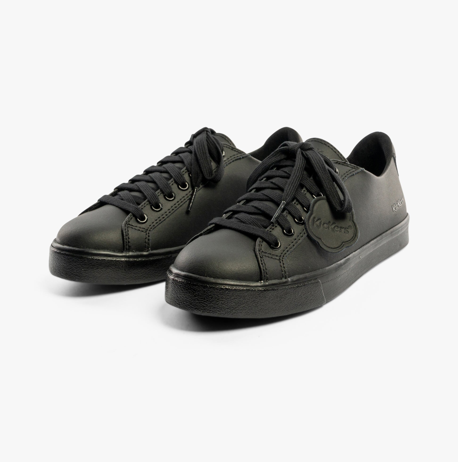 Kickers TOVNI LACER Boys School Shoes Black