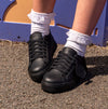 Kickers TOVNI LACER Unisex Retro Leather Shoes