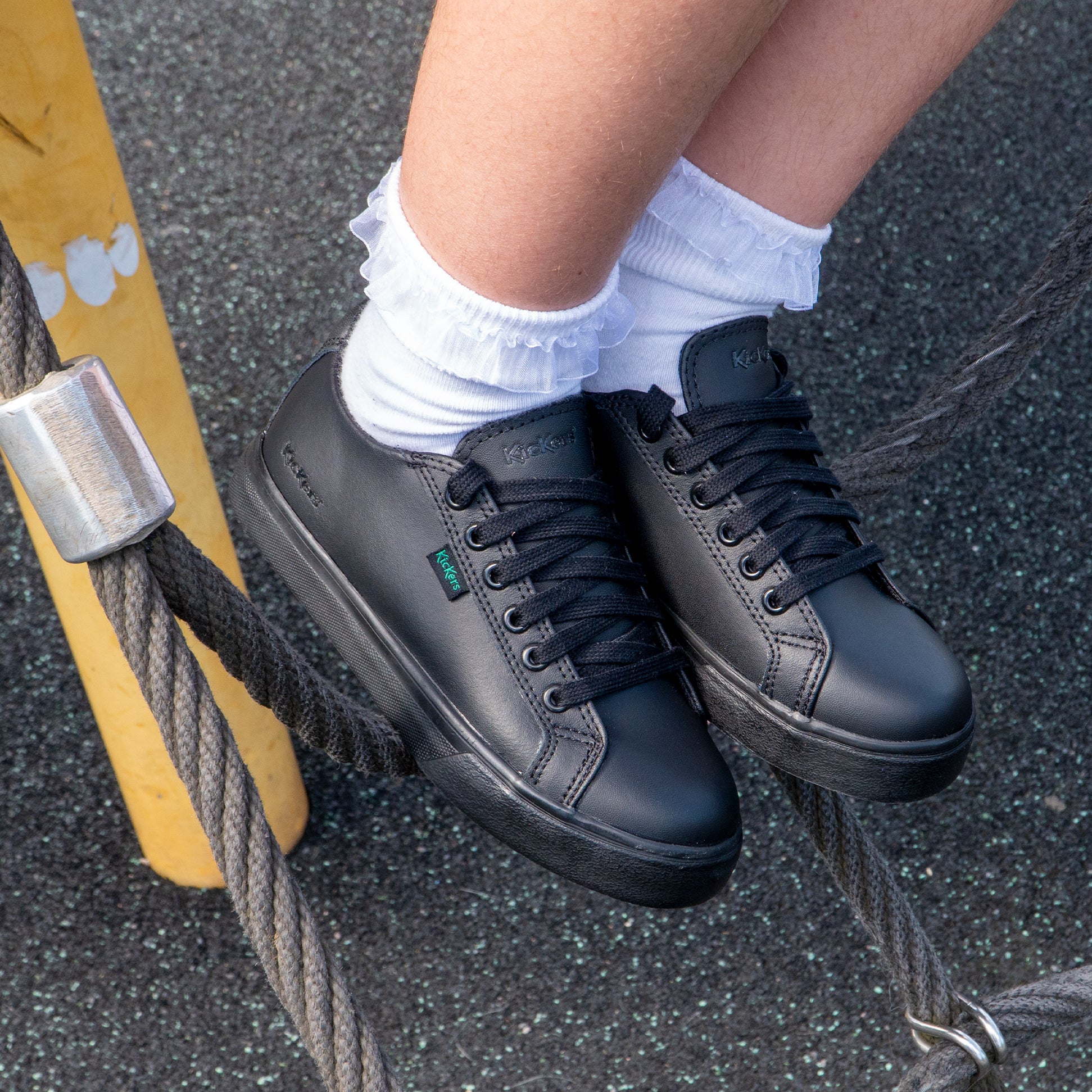 Kickers 114729 TOVNI LACER Unisex School Shoes Black