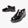 Kickers LACH T-BAR PATL JF Girls School Shoes Black