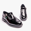 Kickers LACH T-BAR PATL JF Youth Womens School Shoes Black