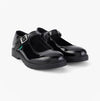 Kickers 116233 FINLEY MJ Girls School Shoes Patent Black