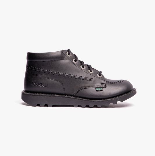 Kickers KICK HI VEGAN SYNT YU Unisex Kids School Shoes Black