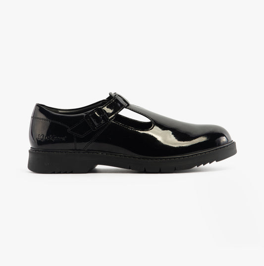 Kickers FINLEY T BAR Girls Shoes Black