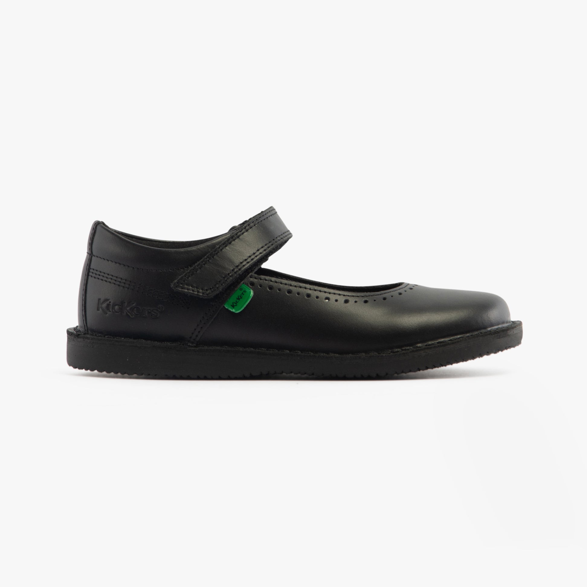Kickers 117238 KOPI MJ BROGUE Junior Girls School Shoes Black