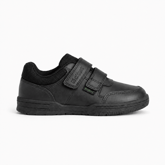 Kickers MERVAN Boys JUNIOR School Shoes Black