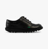 Kickers KICK Kids Leather Lace-Up School Shoes Black