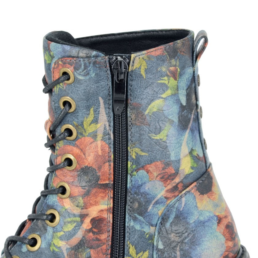 Cipriata AMBRETTA Womens Ankle Boots Blue Multi Floral