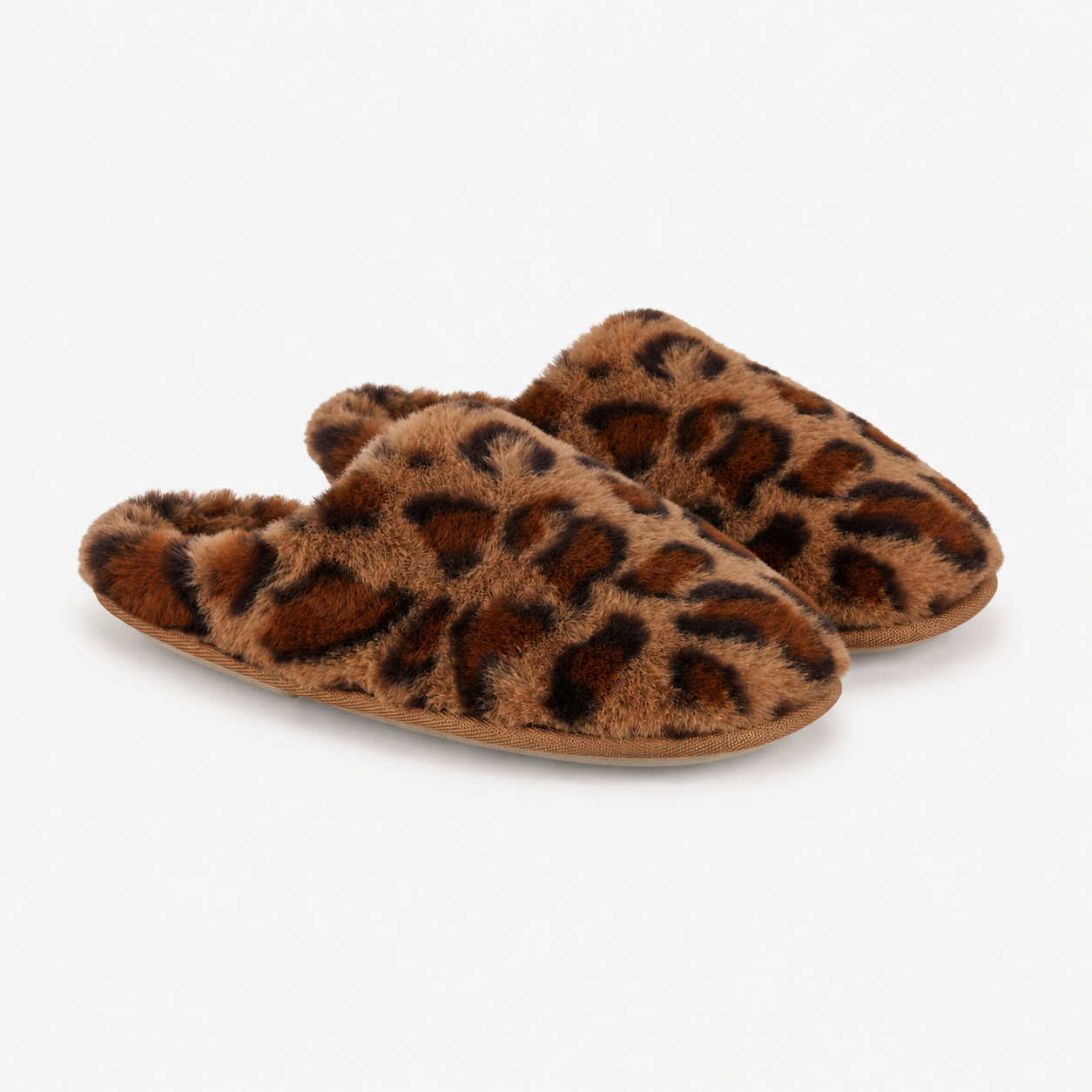 Jo & Joe CALLIE Womens Mule Slippers Leopard