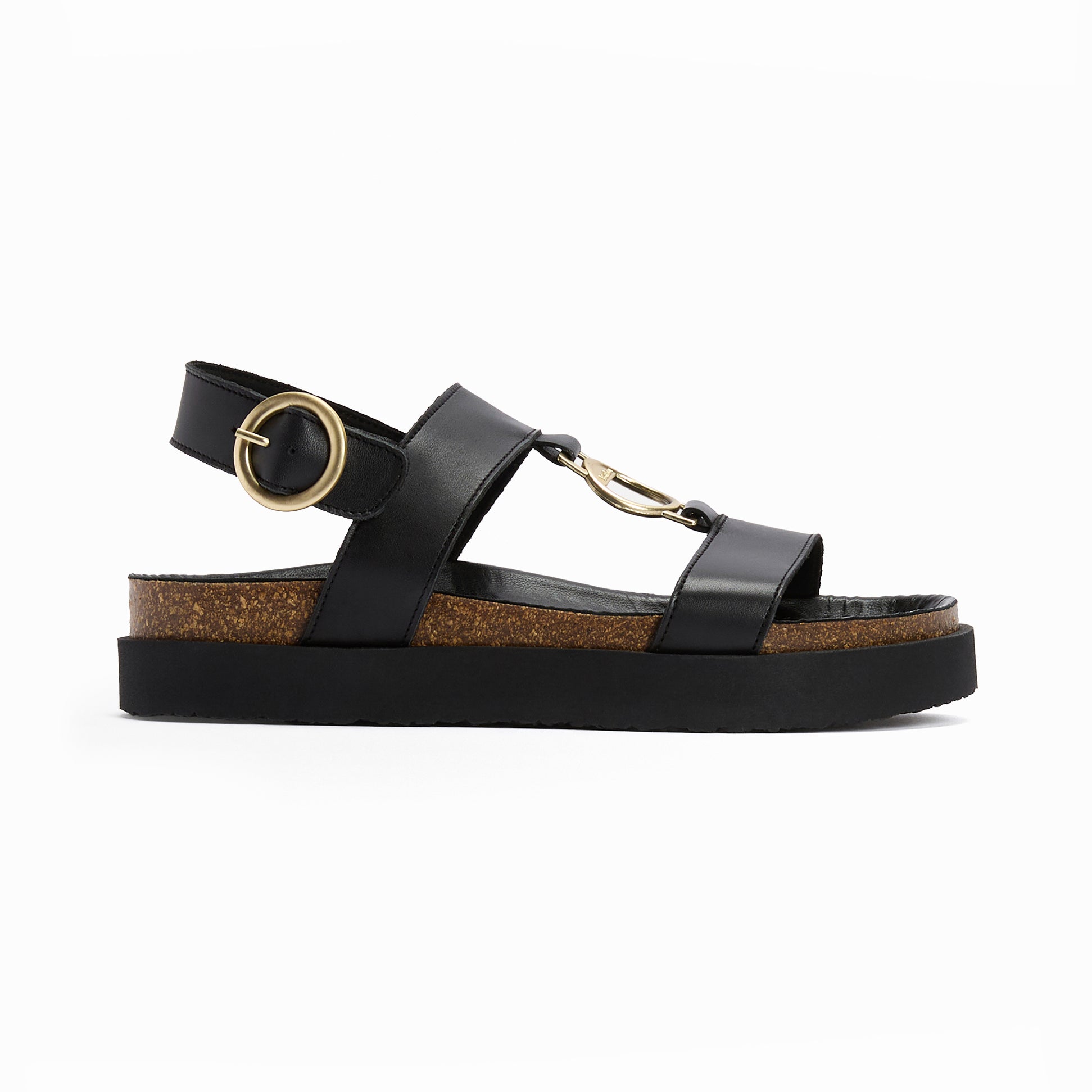 Barbour GWEN Womens Ankle Strap Sandals Black