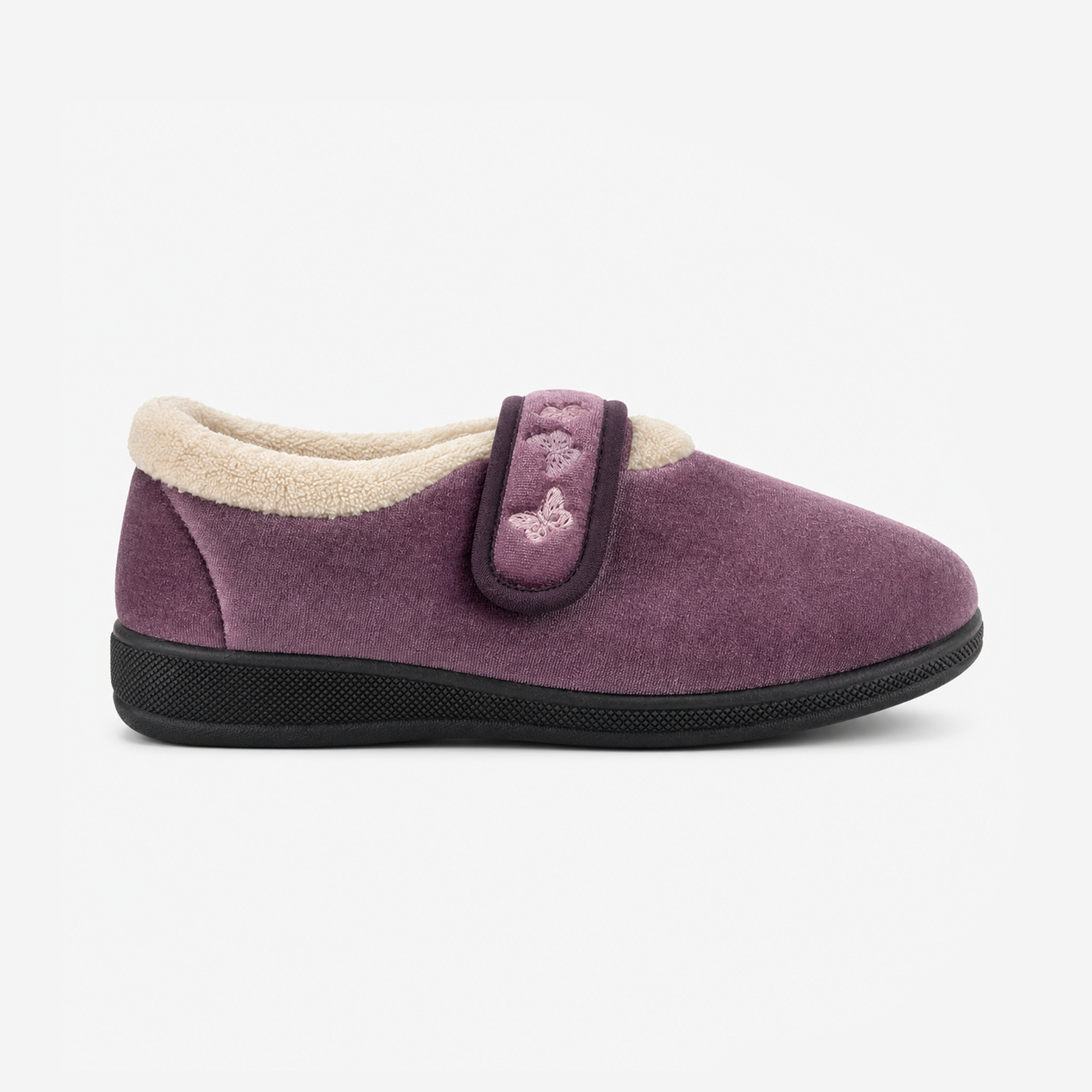 Jo & Joe MATILDA Womens Touch Fasten Slippers Lilac