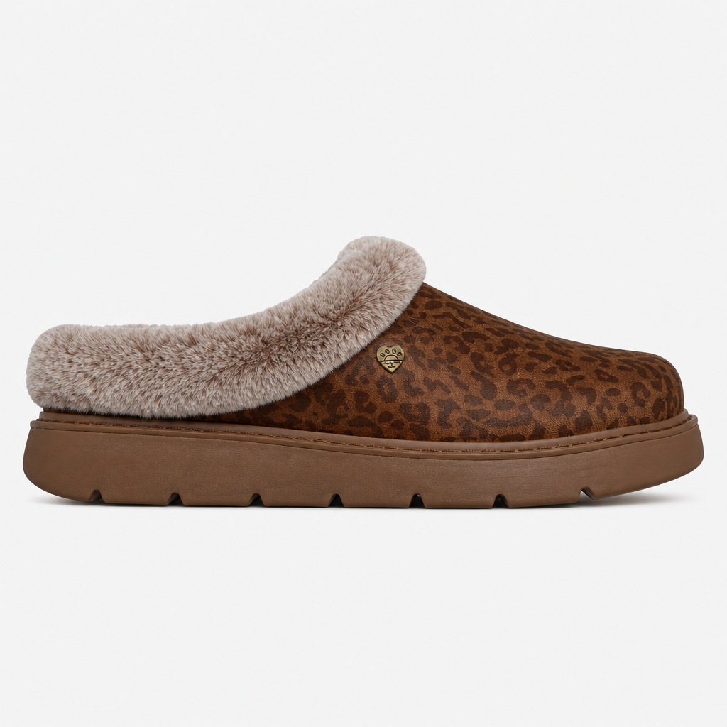 Skechers BOBS KEEPSAKES LITE Womens Full Slippers Leopard