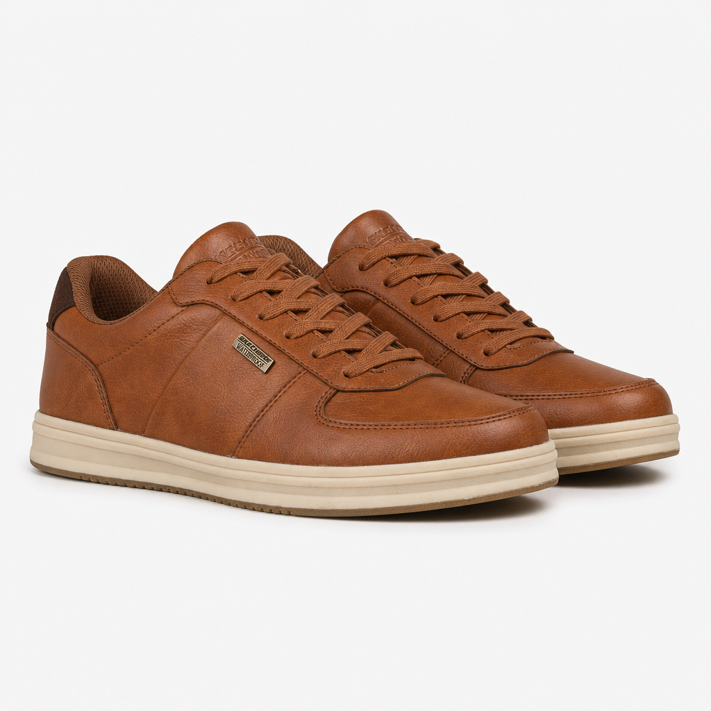 Skechers PALMIRO - MONTY Mens Casual Trainers Luggage
