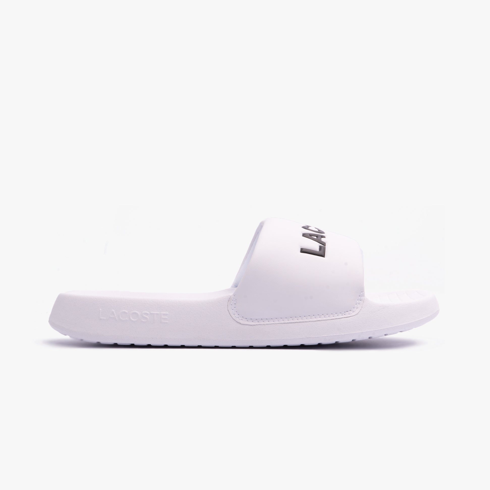 Lacoste SERVE SLIDE 1.0 124 2 Mens Slides�White/Black