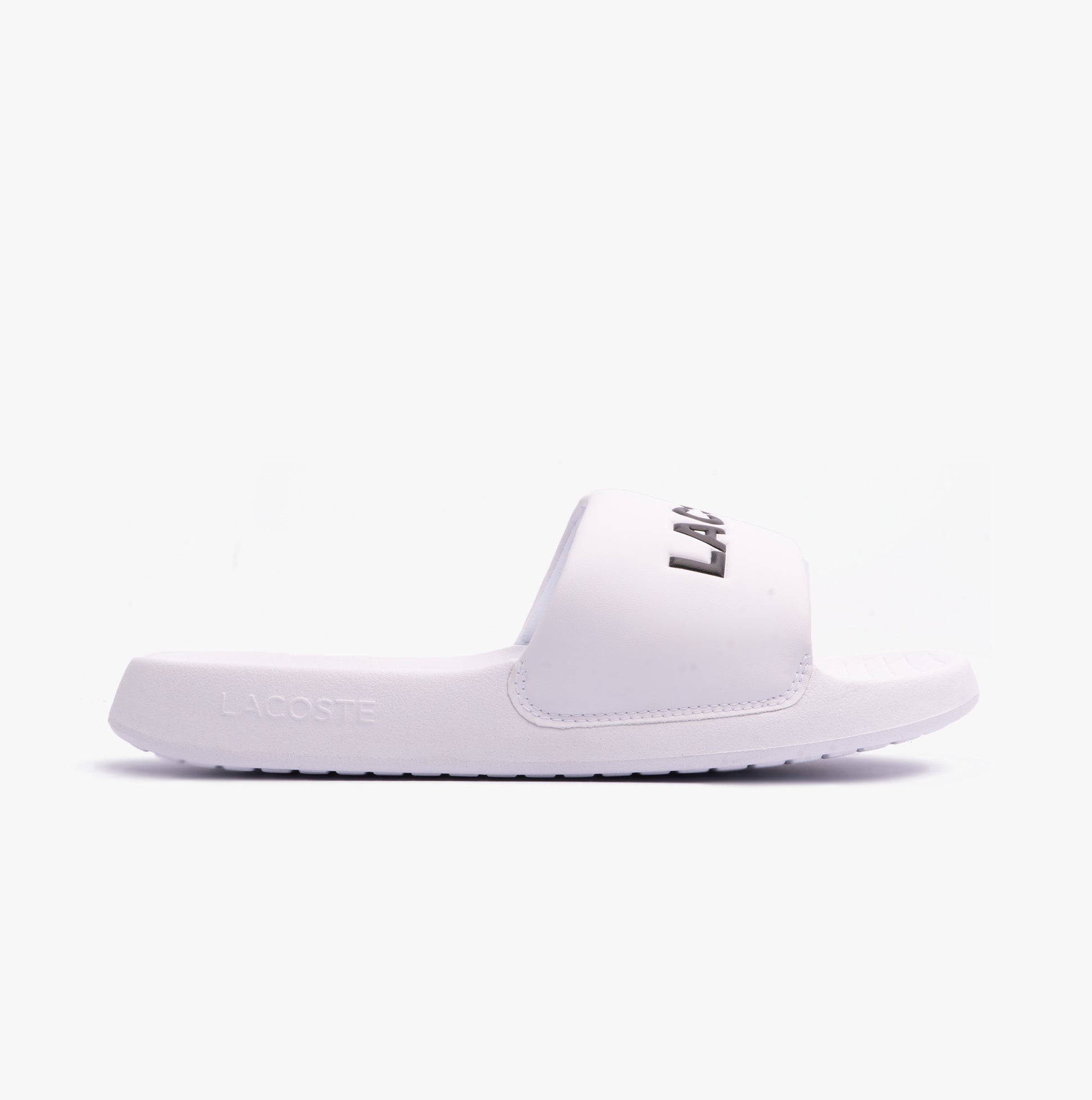 Lacoste SERVE SLIDE 1.0 124 2 Mens Slides�White/Black