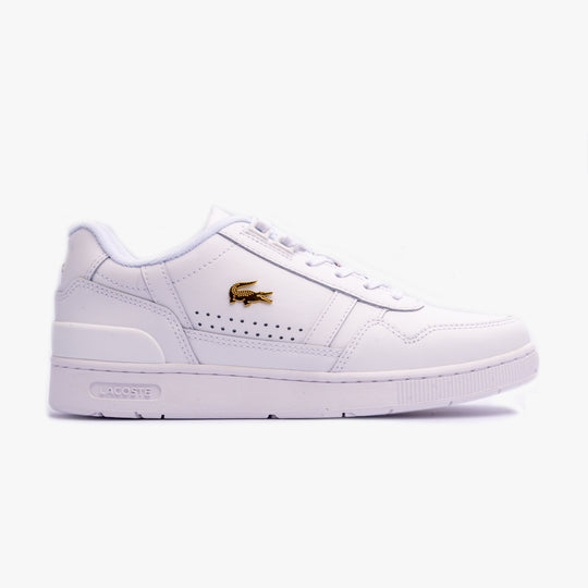 Lacoste T-CLIP 124 1 Womens Casual Trainers White/Gold