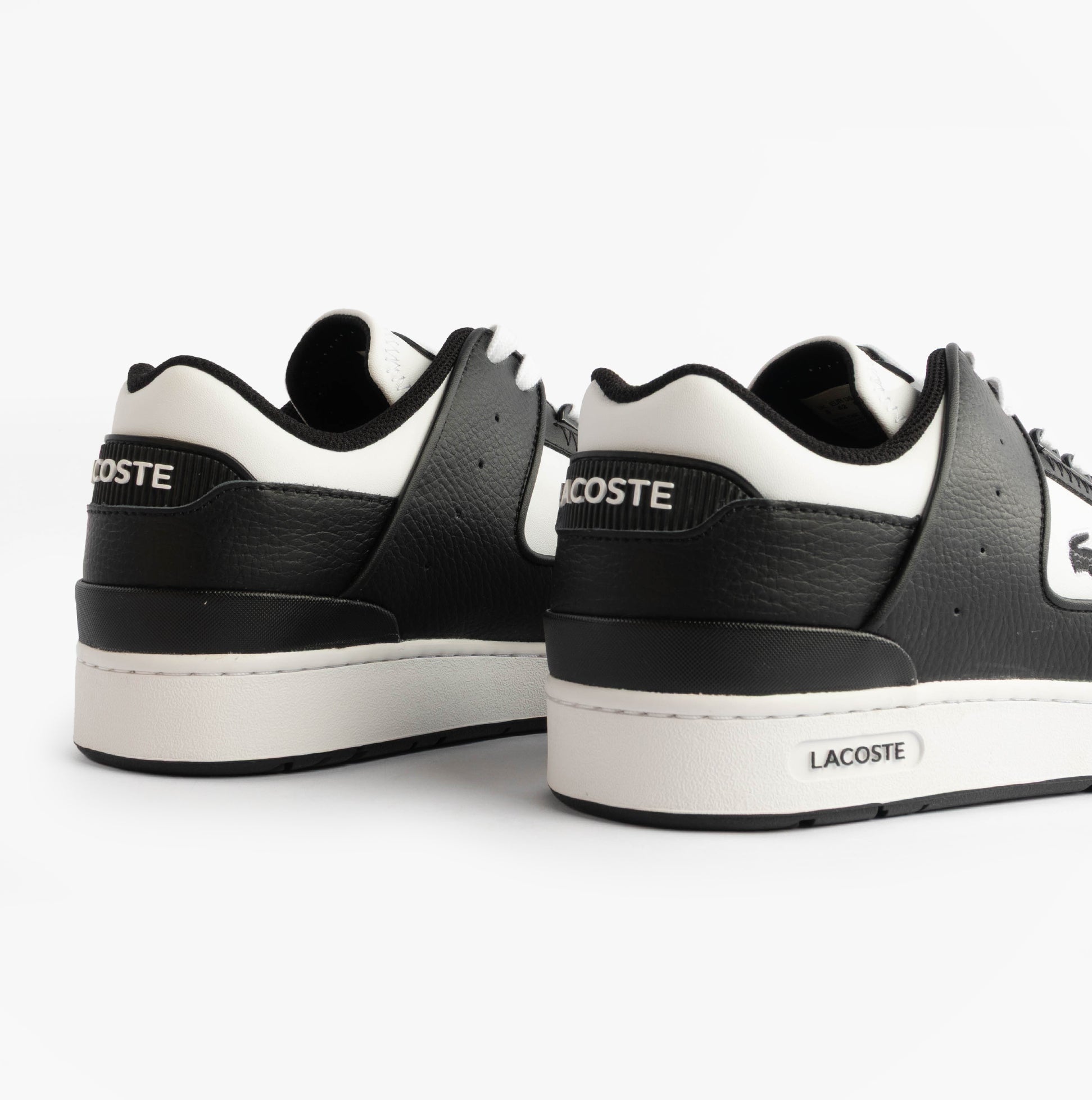 Lacoste COURT CAGE Mens Court Trainers Trainers Black/White