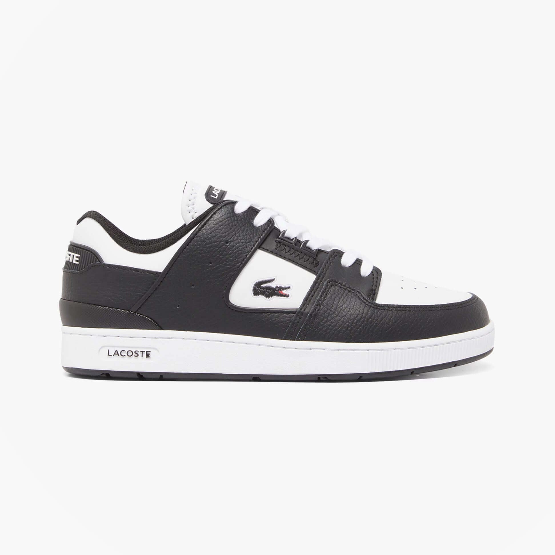 Lacoste COURT CAGE Mens Court Trainers Trainers Black/White