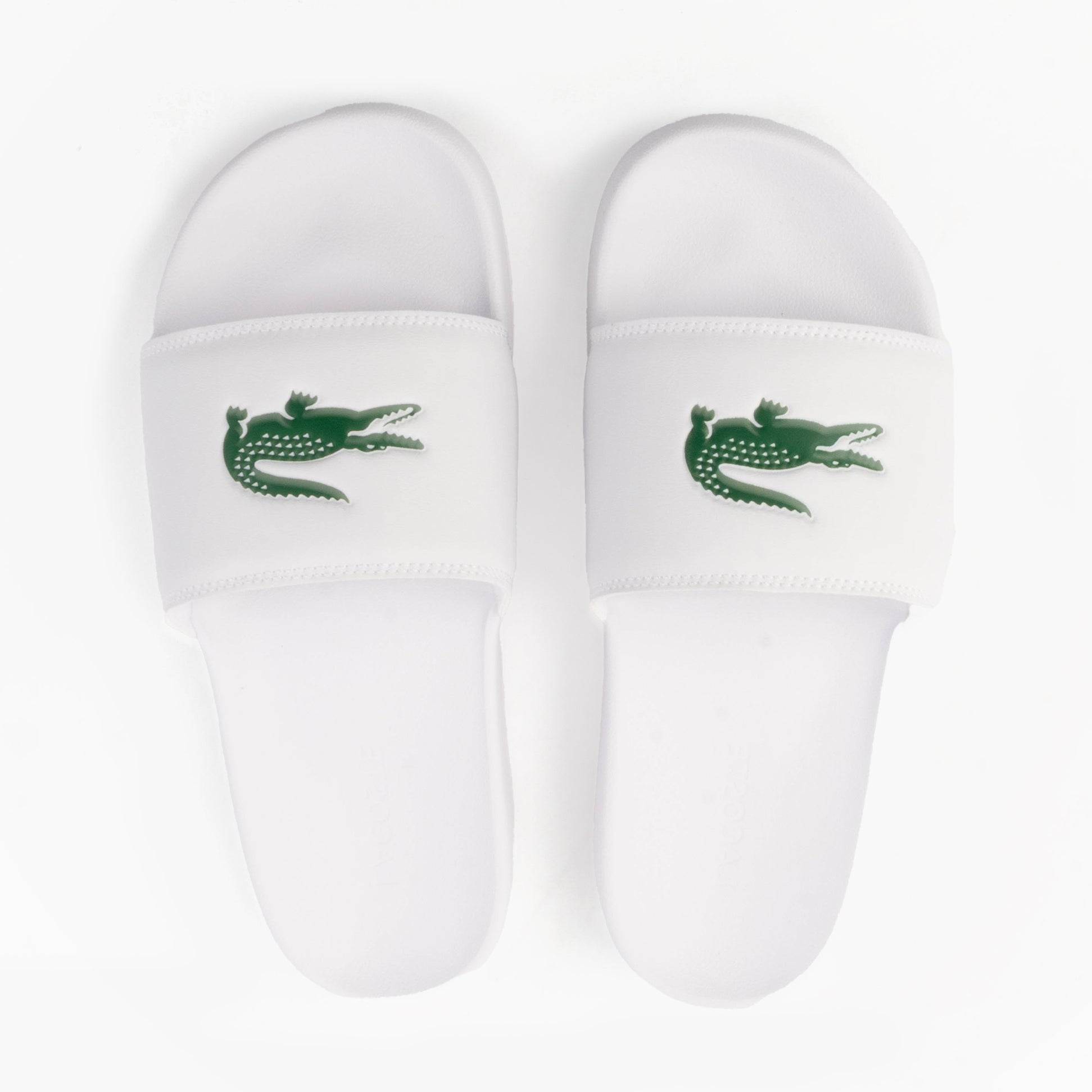 Lacoste SERVE SLIDE 0.0 Mens Slides White/Green
