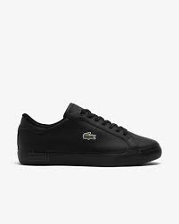 Lacoste POWERCOURT Mens Trainers Black