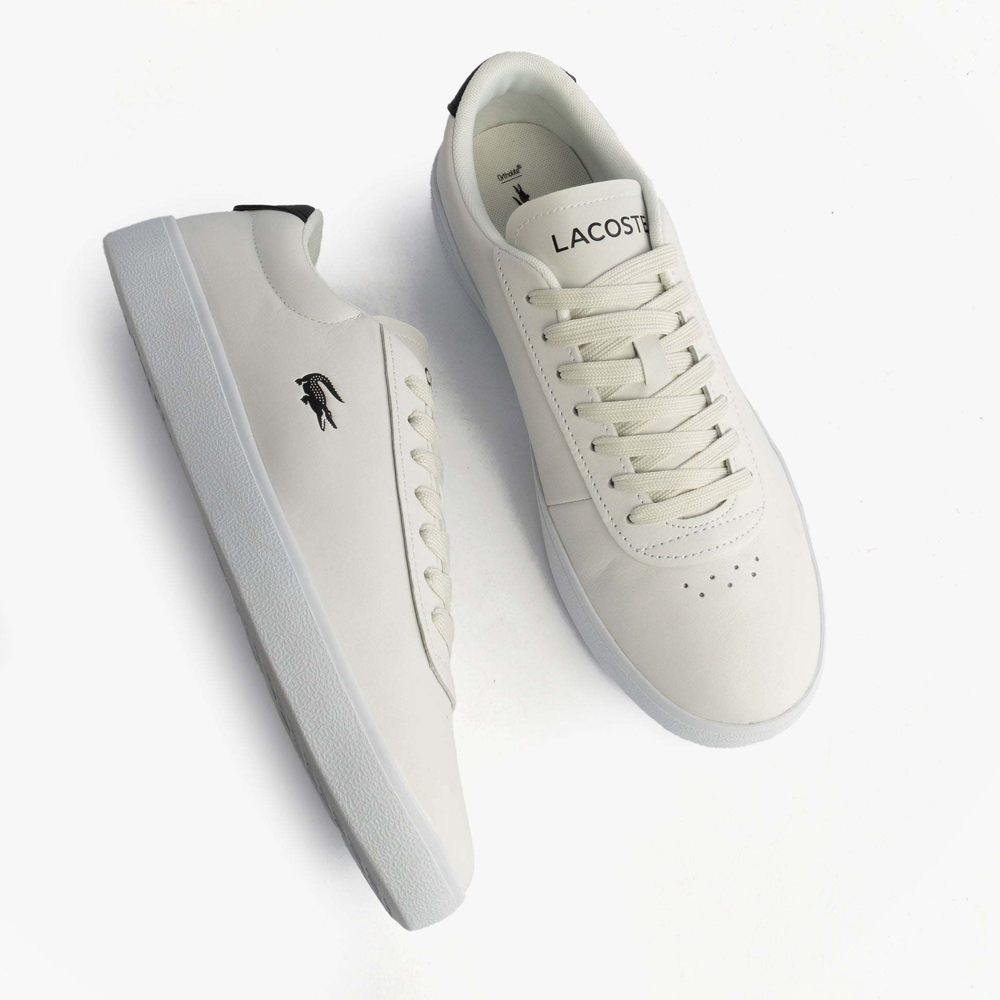 Lacoste BASESHOT EVO Mens Court Trainers Trainers White/Black