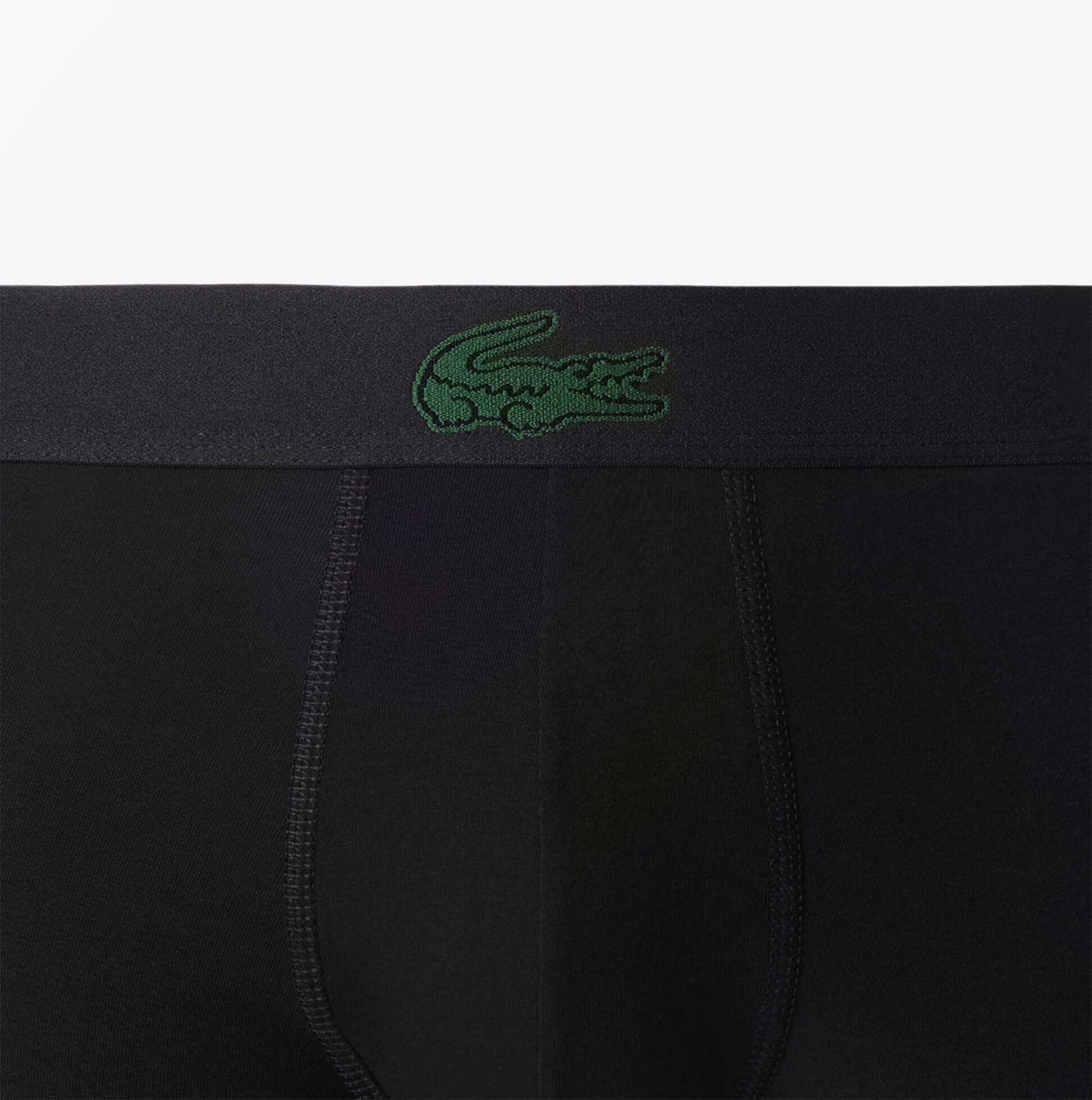 Lacoste 3 Pack Trunks Mens Trunks Black
