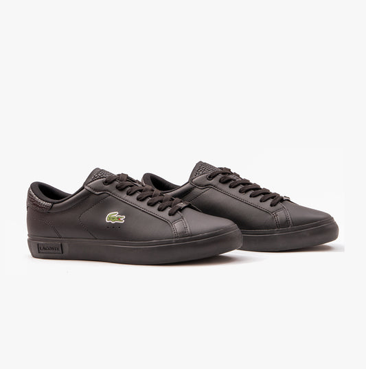 Lacoste POWERCOURT Mens Trainers Black