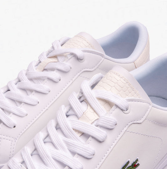 Lacoste POWERCOURT Mens Trainers White
