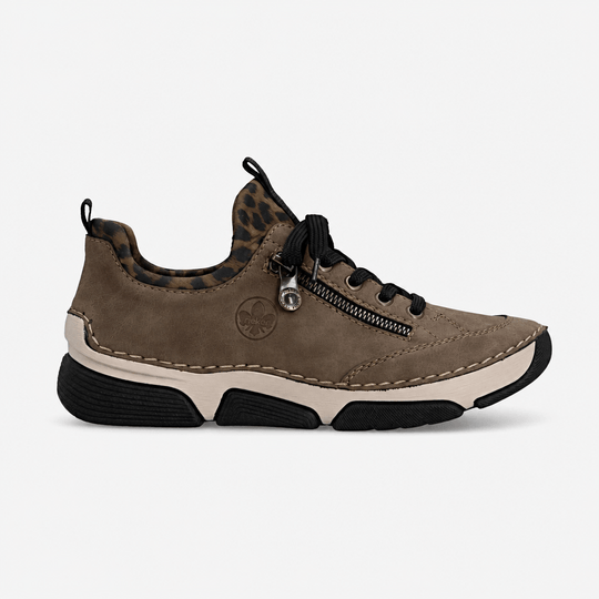 Rieker 45973 Womens Slip-On Trainers Brown