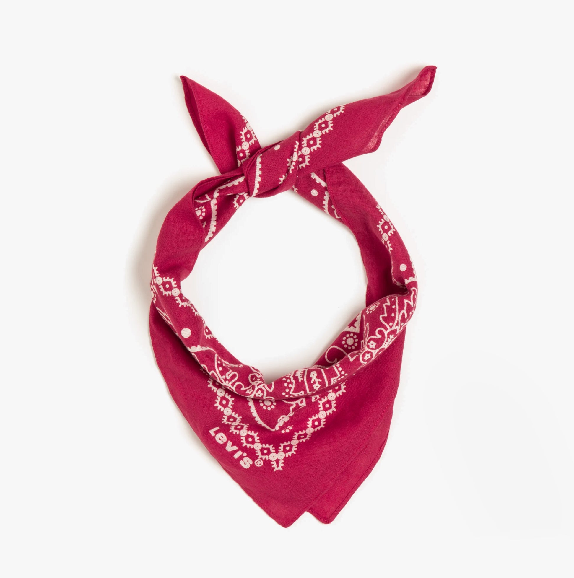 Levi's PAISLEY BANDANA Mens Scarf Red